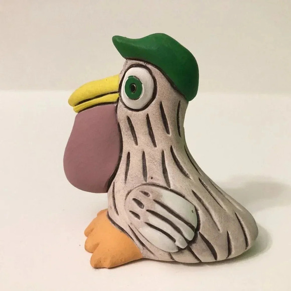 Vtg Artesania Rinconada Pottery Bird 3  Inch Tall Figurine - Picture 9 of 11